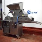 FORMADORA AUTOMÁTICA MARCA KOPPENS. CONSTRUIDA EN ACERO INOXIDABLE. CON PANTALLA TÁCTIL. DOS MOLDES , REDONDO Y OVALADO.