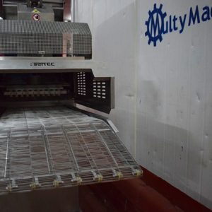 FORMADORA AUTOMÁTICA MARCA KOPPENS. CONSTRUIDA EN ACERO INOXIDABLE. CON PANTALLA TÁCTIL. DOS MOLDES , REDONDO Y OVALADO.