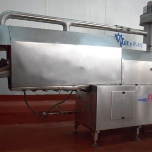 TANQUE TERMORETRACTIL. TANQUE EN CONTINUO DE RETRACTILADO. CONSTRUIDO EN ACERO INOXIDABLE. CAMPANA EXTRACTORA DEL VAPOR. MULTYMAQ-RETRACTILADO