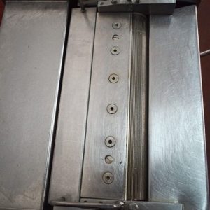 DESVELADORA MARCA WEBER MOD. ASE 453. EN ACERO INOXIDABLE. CON REGULADOR DE GROSOR DE CORTE. MAQUINARIA DE OCASIÓN PARA INDUSTRIA CÁRNICA.