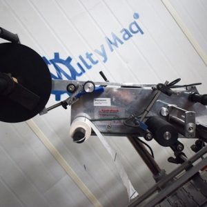 ETIQUETADORA CODI PACK CONSTRUIDA EN ACERO INOXIDABLE. ETIQUETA FIJA. MAQUINARIA DE OCASION PARA LA INDUSTRIA ALIMENTARIA