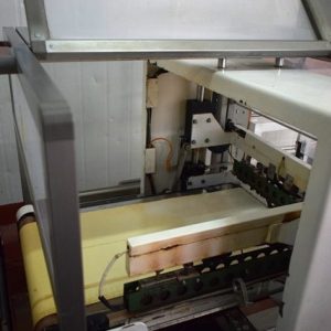 ENVOLVEDORA ANGULAR Y RETRACTIL; REF: 2198. AJUSTE DE ENVOLTURA Y TIEMPO DE SELLADO. MAQUINARIA DE OCASION PARA LA INDUSTRIA ALIMENTARIA.