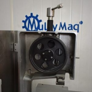 SIERRA SOBREMESA MEDOC. REFERENCIA MULTY 2249. REGULADOR DE GROSOR DE CORTE. SIERRA DE OCASION PARA LA INDUSTRIA ALIMENTARIA. MULTYMAQ